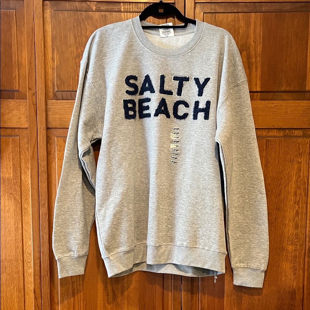 Salty Beach Gray Women’s Sweatshirt
